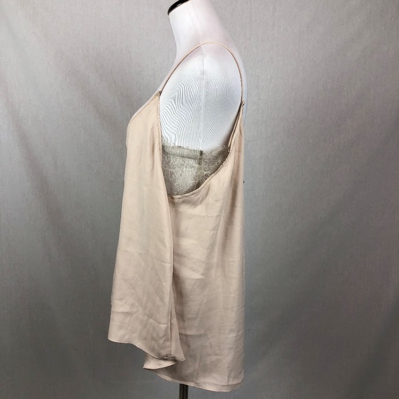 NEW Free People Sweetest V Deep Cami beige - Picture 6 of 7